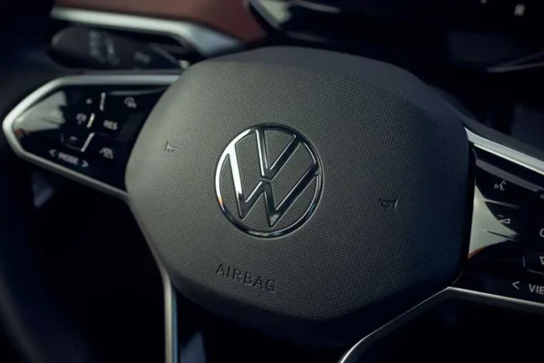 Volkswagen ID.4 steering wheel with capacitive touch buttons