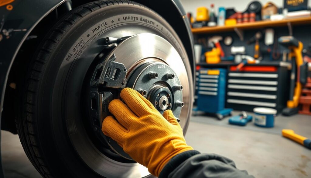 DIY brake pad replacement safety