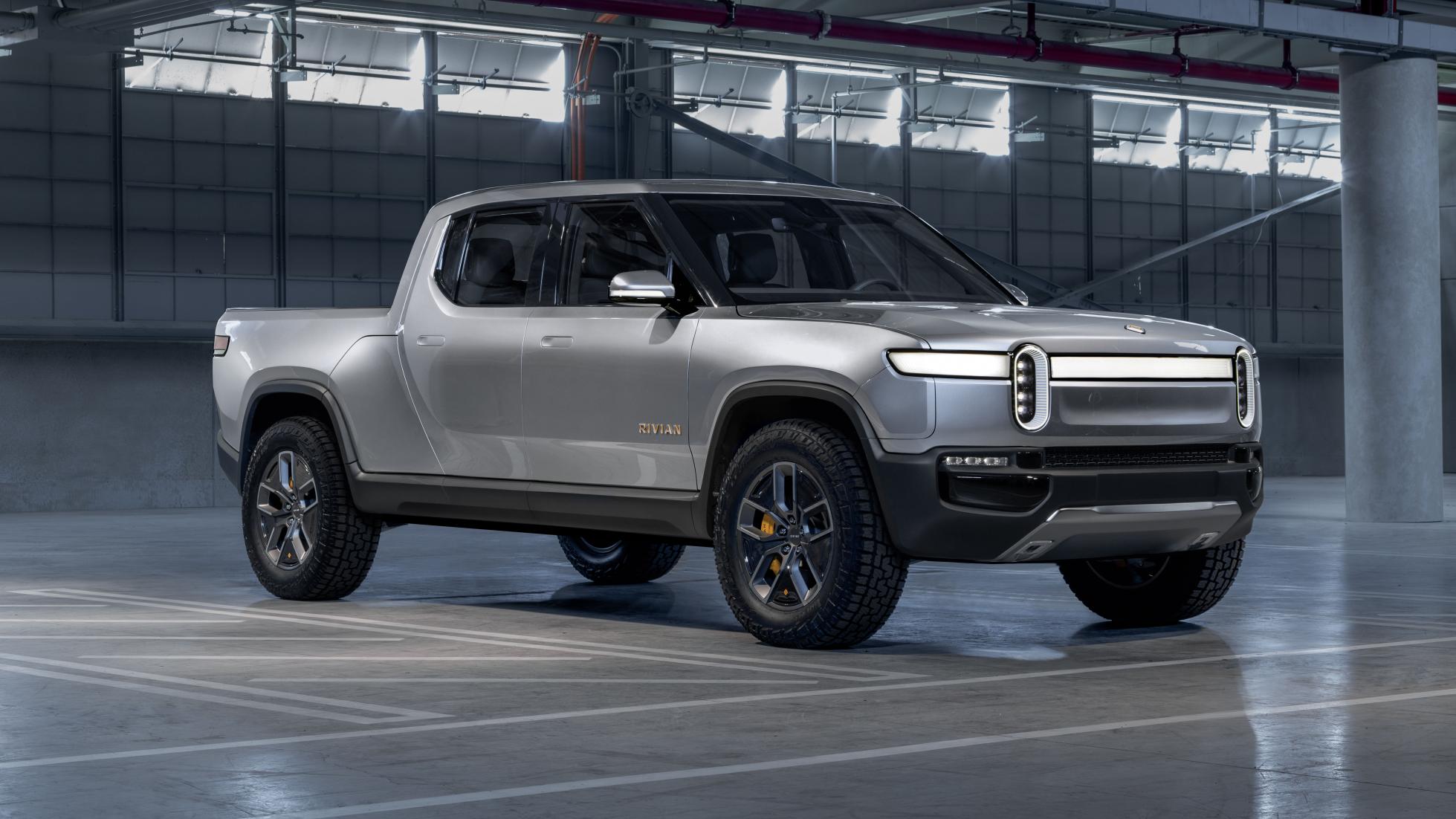Rivian R1T in off-road adventure mode
