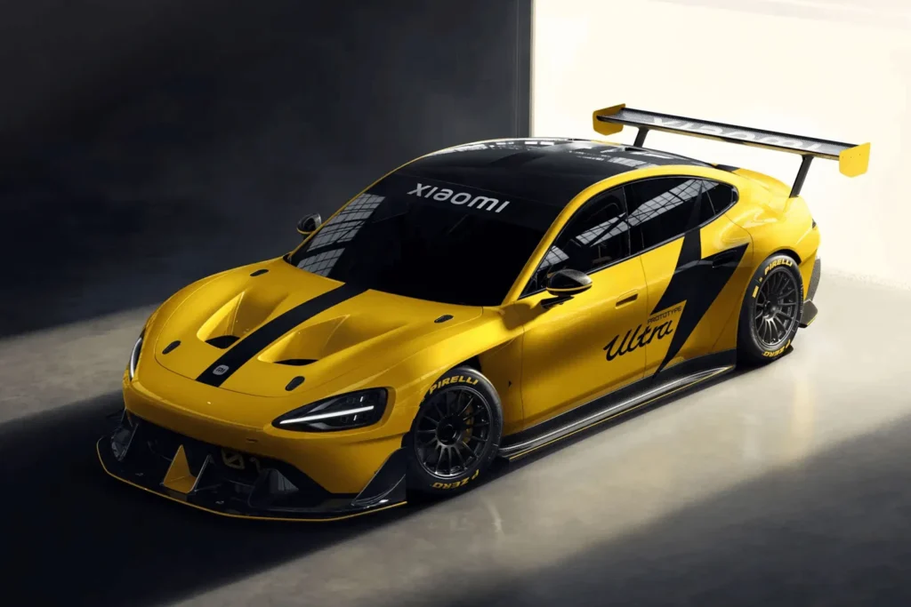 Xiaomi SU7 Ultra sedan EV at launch event