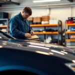 Car air filter replacement