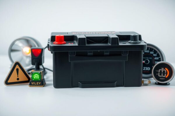 Car battery replacement signs