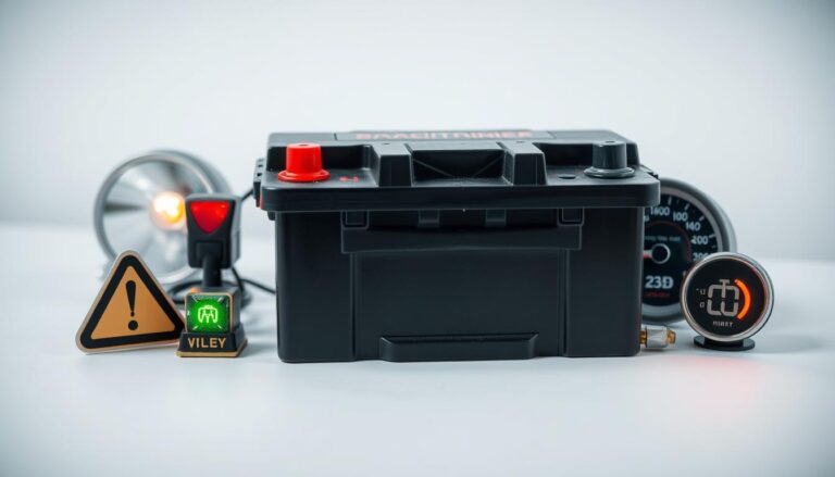 Car battery replacement signs