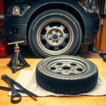Change a flat tire