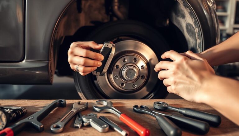 Replace brake pads