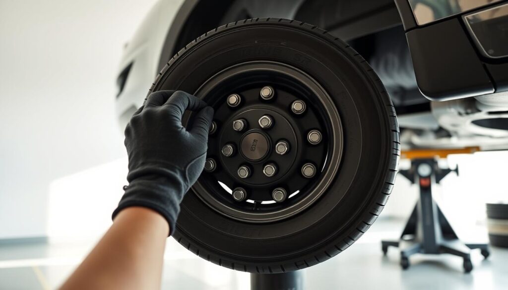 Tightening Spare Tire