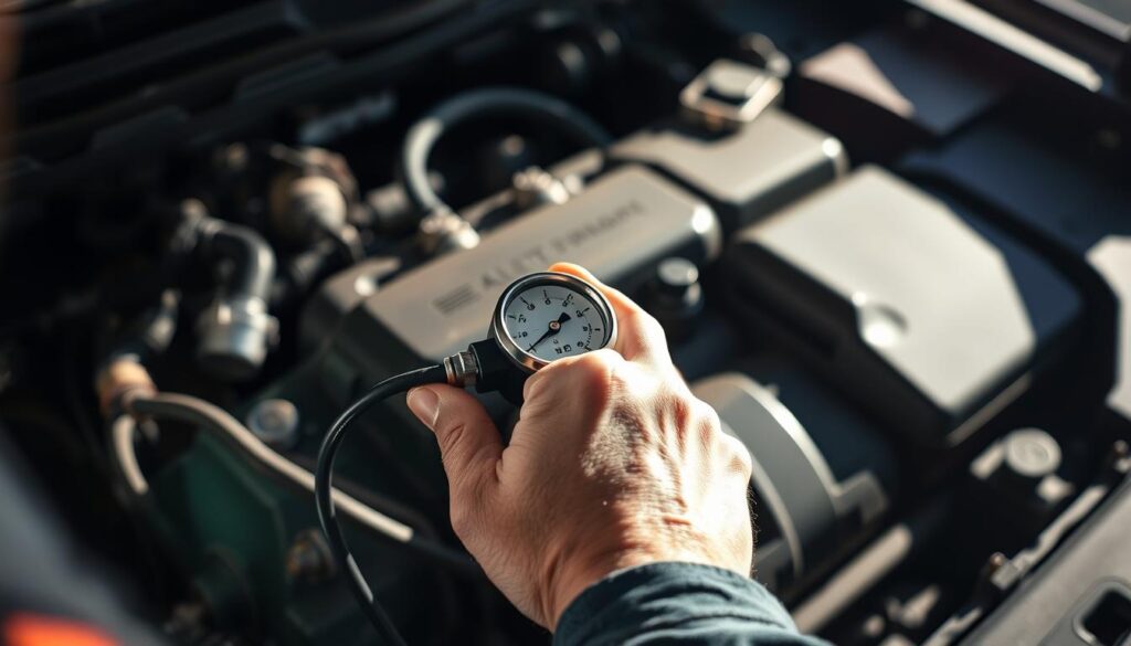 car AC refrigerant level check