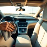 Car upholstery cleaning