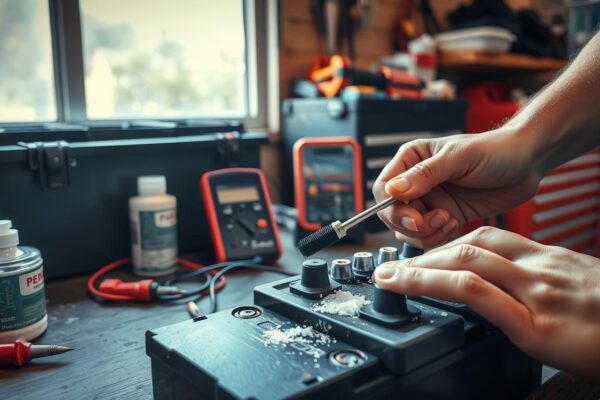 DIY battery terminal cleaning