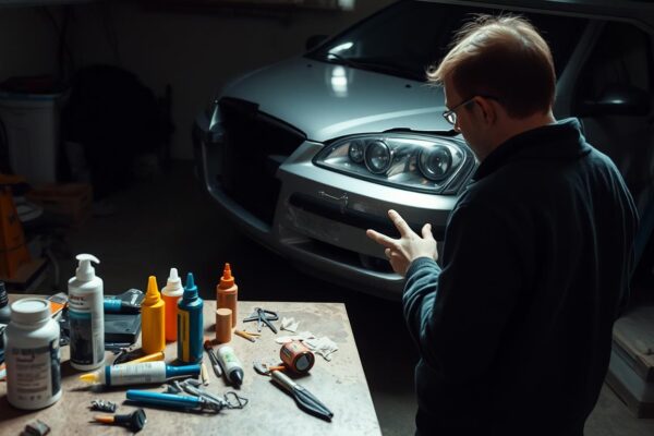 DIY car bumper repair