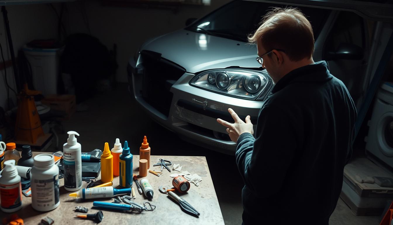 DIY car bumper repair