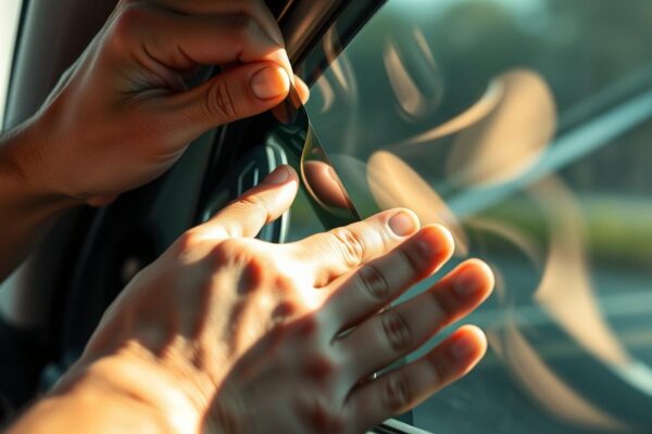 DIY car window tinting