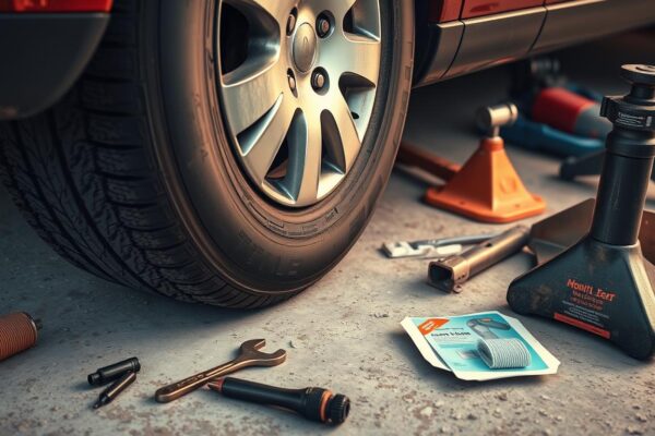 DIY flat tire repair