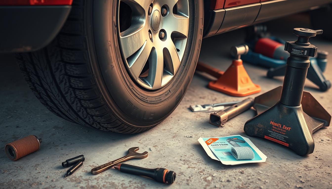 DIY flat tire repair