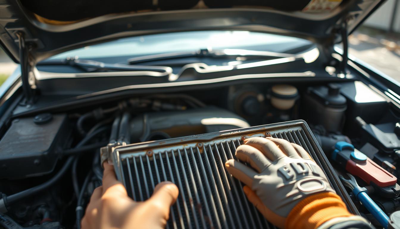Repair car radiator leak