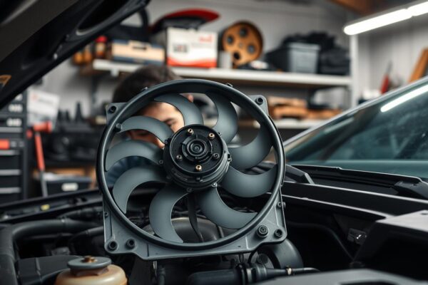 Replace car radiator fan